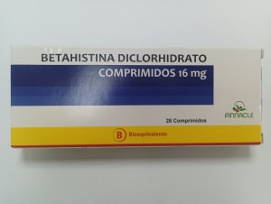 Betahistina Diclorhidrato 16 Mg 28 Comp Pinnacle Ley Cenabast